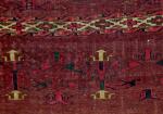  Yomut Chuval (mounted) 110 x 072 cm. detail