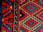  NW Persian Kurd w/ Tile Design, great color, some wear