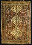  Khamseh rug, 
  217 x 150 cm /7'2'' x 4'11'' ft,
  19th century 
