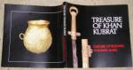  TREASURE OF KHAN KUBRAT: CULTURE OF BULGARS, KHAZARS, SLAVS paperback catalog of over 300 objects from the cultures of the western steppe from the 5th to the 10th century, many from the Hermitage Museum (including the Pereshchepina Treasure). Many great Avar, Bulgar, Hunic, Turkic, early Slav and even Byzantine and Sasanian objects plus excellent maps, catalog entries and essays about this interesting but all too often little understood region. Boris Marshak et al (Sofia, 1989)