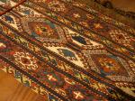  Maffrash, Shahsevan, 95x40x50cms, soumak with striped kil;m base, mint condition, excellent weave and colours