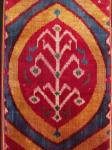 Silk-velvet Ikat, Bukhara c1870
mounted. 81x33cm