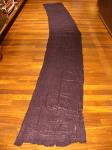  Tuareg head scarf, 19th century, indigo dyed handwoven  approx. 1cm wide linen or cotton strips sewn together