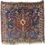 Qashgai Sqaure Rug
Southwest Pers:a
Late 19th Century
3-3 x 3-6 ft.
#4157