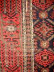   Baluch Bird Rug with deep corrossion