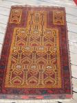 Beluch prayer rug with unusual yellow early 19th cen.  