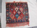  antique Jaf kurd bagface ca 1880 size 27'' by 25'' all wool and natural dyes glossy thick pile