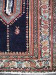  Very nice senneh saddle cover, fine weave, beautiful colours, good condition, 100 x 100 cm, 3.3 x 3.3 ft