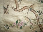  Chinese painted silk made for the euopean market 18th. cent. Wonderful delicate work, 180 x 60 cm, 5.11 x 2 ft.,
exquisite colours and finesse