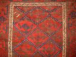  Baluch On Blue/Red Ground with dotted lattice....
                     ....
                         ....