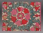 Uzbek Embroidery, Central Asia, 19th century, 1'3'' x 1'4''