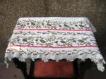 Ottoman-Bartin city craft,linen towel with pleat and wire thread -End of 19.Century,30.31'' (77cm.),55.91'' (142cm.)

