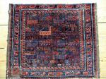 This beautifull baluch bagface is finely woven with lustrous wool and shows good age. 2'8''x 2'3'' (81x 68cm)