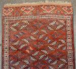 ANTIQUE FULL PILE YOMUD, FULL SIDE AND END BORDERS. Wonderful blue and bottle green dyrnak guls 

321 cm x 183 cm 