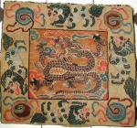  Sitting rug probably for a lama, tibet, early 20th century.