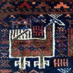 BALUCH BIRD BAG. Great wool, saturated color, full pile. See http://mysite.verizon.net/ralimi/rugs for complete details and additional images. 
