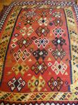  Qashqai kilim,  274x165cms, good colours, mint condition, original fringes intact.