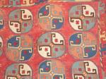  Laqai needelwork on flat weave wool on wool aprox. 5'x8'