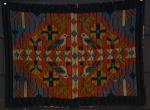  SCANDINAVIAN CUSHION COVER,
Wool Long Stitch on Linen,2'2''x1'7''.