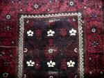  Nice mina khani baluch with kel:m ends and some condition problems.