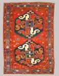 Stock # A107 | Cloud Band Kazak | Circa: 1900's | Size: 4.4 x 7 feet