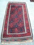  Baluch Carpet, 19th century with silk highlights. 6.7'' x 3.4''. Excellent condition.