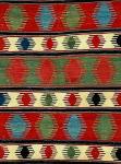 A very unusual and attractive kilim from SW Caucasus, 

woven in one piece. Motifs do not have out1ines. Hard, tight weave. Very small repairs. Dyes are character:stic of those used in Kazak pile rugs  0f the Fachralo type. Approx 6 x 9 feet. Late 19c.