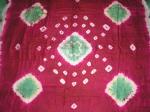 Old uzbek tie dye silk scarf perfect condition 