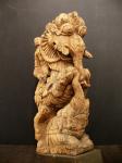  Elephant Ecstasy. Kerala roof strut, 18th century, India. 60h X 16w X 30d centimeters. More images may be found in the Objects and Artifacts section or our web site. Please clique link below. No voyeurs!