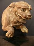  Muromachi lion architectural element 30h X 18w X 29d centimeters Japan 15/16th century