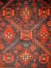 Baluch 'X' Rug with Kil;m Ends