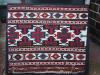  superb shasavan sumac mafrash panel 19C all natural dyes whites are cotton mounted on heavy wood stretcher