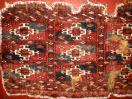  Rare, Fragmentary Tekke mafrash with cotton, silk