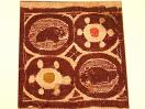  Egyptian Coptic Tunic Square w/ Turtles (?) & Beasts, 2 - 400 AD, nice color, large