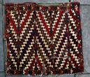 Antique Yomut Ok Bash, 3rd Qtr 19th c. This extremely finely woven Yomut trapping has some of the most saturated colors I have seen in a Yomut trapping. It has real green, brilliant gold, and deep purple, aong with an excellent red. All the colors are natural. From the structure and materials I would attribut the piece to the Kardashli. The weave is among the finest I have seen in a Yomut trapping. The wool is soft, silky and lustrous. 