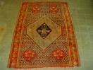  ANTIQUE SENNEH RUG WITH SILK