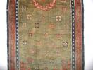  Thick monastic Tibetan khaden on an early green back ground, do not wonder the colors the y are all good bestdyes, please touch it in NY