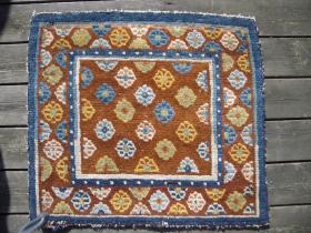  Tibetan mat, lovely piece, 60 x 67 cm, 2 x 2.2 ft., 