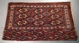  1880-1915 Yomud chuval. Mint condition with great wool and colors.
