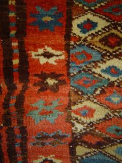  Stairway to Stars: Gabbeh Long Rug, NW Persian or Iraqi Kurdistan, early XX century, 71 x 259 cm. Wool, camel hair, cotton.