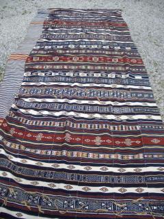  Arkilla, Mali, seven stripes comlete includ. the \'odd\' one, only type of subsaharan woolweavings, good colours, very nice piece
