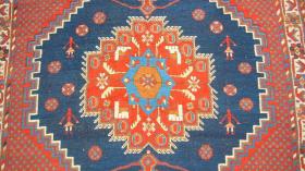 Antique Afshar rug.19th.c. Wool on wool.Good condition.