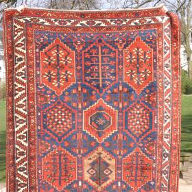 Kurdish North-West Persian carpet, 5\' 2\'\' x 10\' Excellent condition, natural dyes, glossy wool, very smal corner repair. Now on sale at Ebay - follow link to see full description.