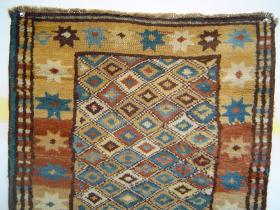  Stars and Diamonds: Gabbeh Long Rug, 71 x 259 cm.