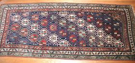  Antique Mogan 8ft 7 ins x 3 ft 6 ins. Full piled No repairs