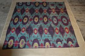  ozbek ikat panel, 19 th century, museum quality,very exceptıonal.size 130x120.