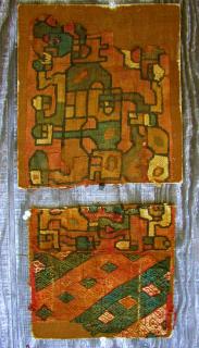  Huari tunic(?) fragments 30 X 52cm Has Picasso gotten a bit too pricey lately? You might consider a pre Columbian alternative. More images and info on our web site. Just click link below. 