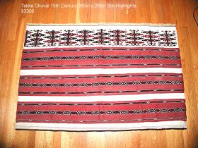  19th Century Tekke Chuval
 Silk Highlights