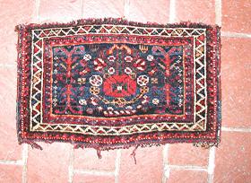  Kurdish Bagface
 19th Century
 Approx 1ft 6ins x 10ins