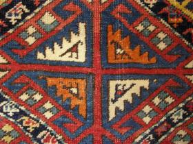  Caucasian Genge kasak runner  wonderful colours and excellent condition  colours are like  rainbow size 2,65 X 1,00 cm 
circa 1880